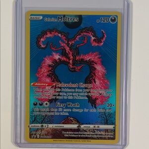 Pokemon Trading Card - Galarian Moltres - Red and Black